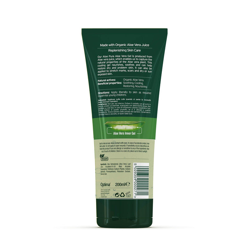 [Australia] - Aloe Pura Aloe Vera Gel Skin Treatment 200ml Pack of 4 Packaging May Vary 