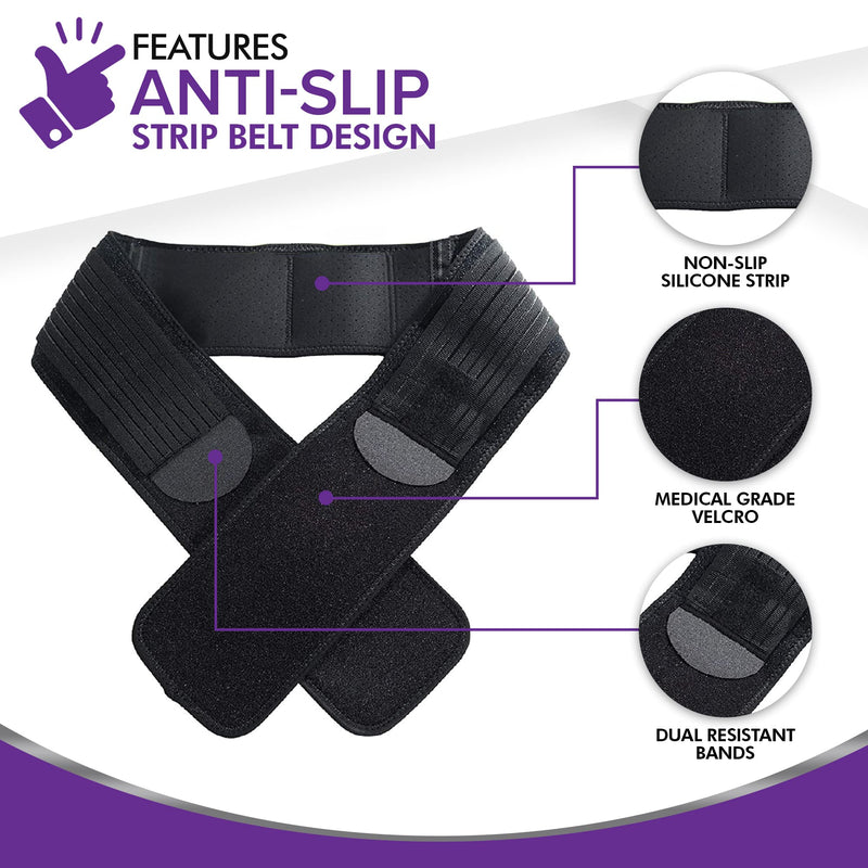 [Australia] - Sacroiliac Support SI Loc Hip Belt for Men and Women Lumbar Lower Back Joint Pelvic Posture Support Large/X Large Large/X-Large (Pack of 1) 