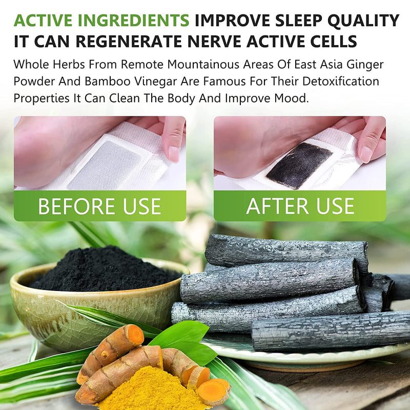 [Australia] - Detox Foot Patches for Stress Relief and Deep Sleep, 10 PCS Natural Detox Foot Pads Deep Cleaning to Help Remove Toxins and Cleanse Body 