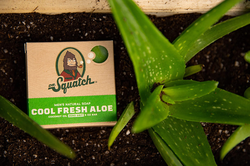 [Australia] - Cool Fresh Aloe Soap for Men – Naturally Refreshing Aloe Vera Soap for Men with Organic Oils – Bar Handmade in USA by Dr. Squatch Cool Fresh Aloe 
