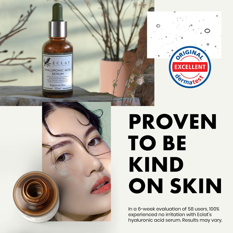 [Australia] - Organic Hyaluronic Acid Serum for Face - Firming, Plumping, Regenerating Moisturiser Anti-Aging Serum & Antioxidants - Hydrating Hyaluronic Acid Face Serum for Women - Dermatologist Developed, Vegan 