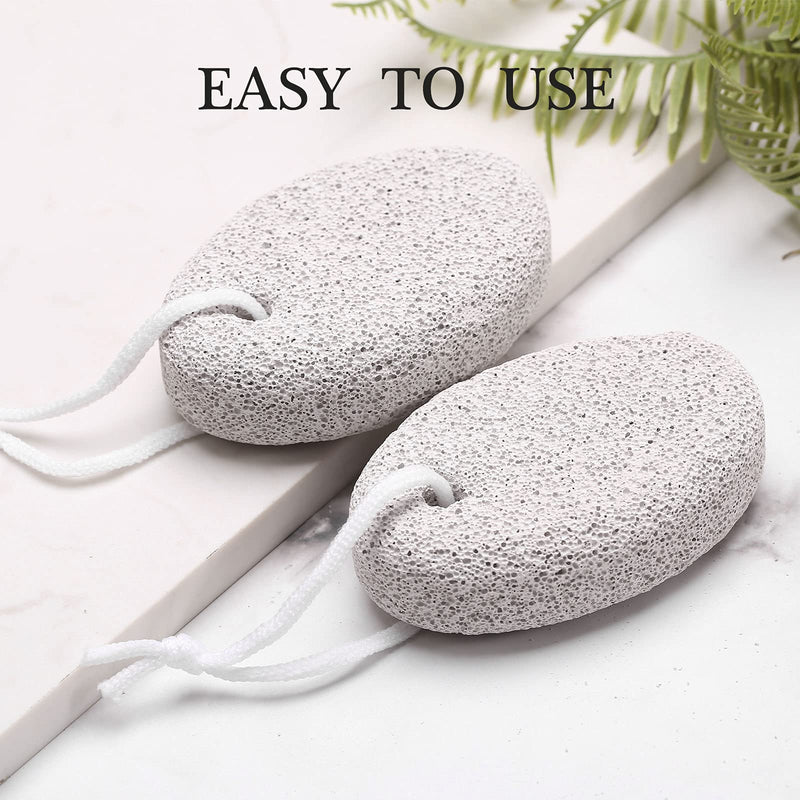 [Australia] - 2PCS Natural Pumice Stone for Feet, HOOMBOOM Lava Pedicure Tools Hard Skin Callus Remover for Men/Women Feet and Hands - Natural Foot File Exfoliation to Remove Dead Skin A&white 