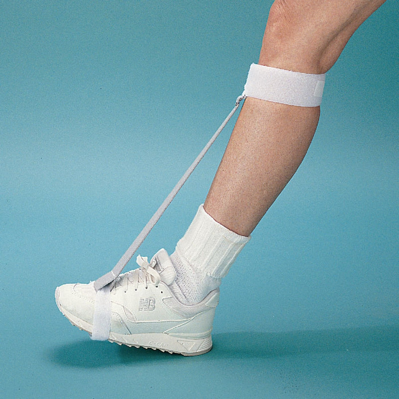 [Australia] - Sammons Preston 57147 Calf-Based Toe Lifter, Stable Foot Positioner for Lower Extremity Positioning, Stroke and Foot Drop Brace Lifts Toes, Neutral Position for Foot Pain, Ankle Joint Stabilizer Cuff 