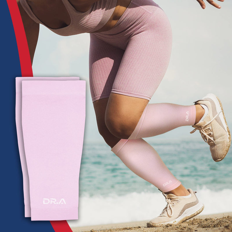 [Australia] - Doctor Developed Calf Compression Sleeve Men and Women - Leg Compression Sleeve for Leg Pain Relief, Muscle Recovery, Shin Splint, and Varicose Veins by Dr. Arthritis (X-Large, Pink, 1 Pair) X-Large 