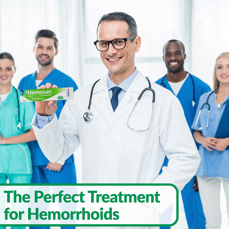 [Australia] - Derma Medico HEMOSAN Hemorrhoid Creams 2 Pack, Fast Pain Relief Piles Treatment Strong Anal Haemorrhoid Cream Fissure Anal Eczemas Pruritus ANI, 100% Natural Plant Extracts Pile Oinment Paraben Free 