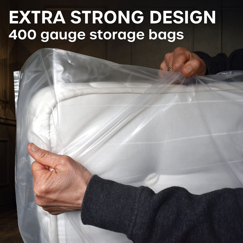 [Australia] - Mattress Bags for Mattress, Double Bed Mattress Cover, Protectors for Mattress Storage Bags for Moving House, with Heavy Duty Protective Bags (4.5 x 7.5ft) 
