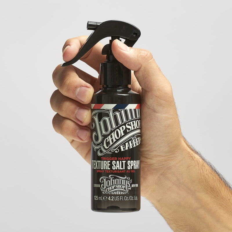 [Australia] - Johnny's Chop Shop - Trigger Happy Texturising Salt Spray, Hair Styling for Men (125ml) Pack of 1 Citrus 