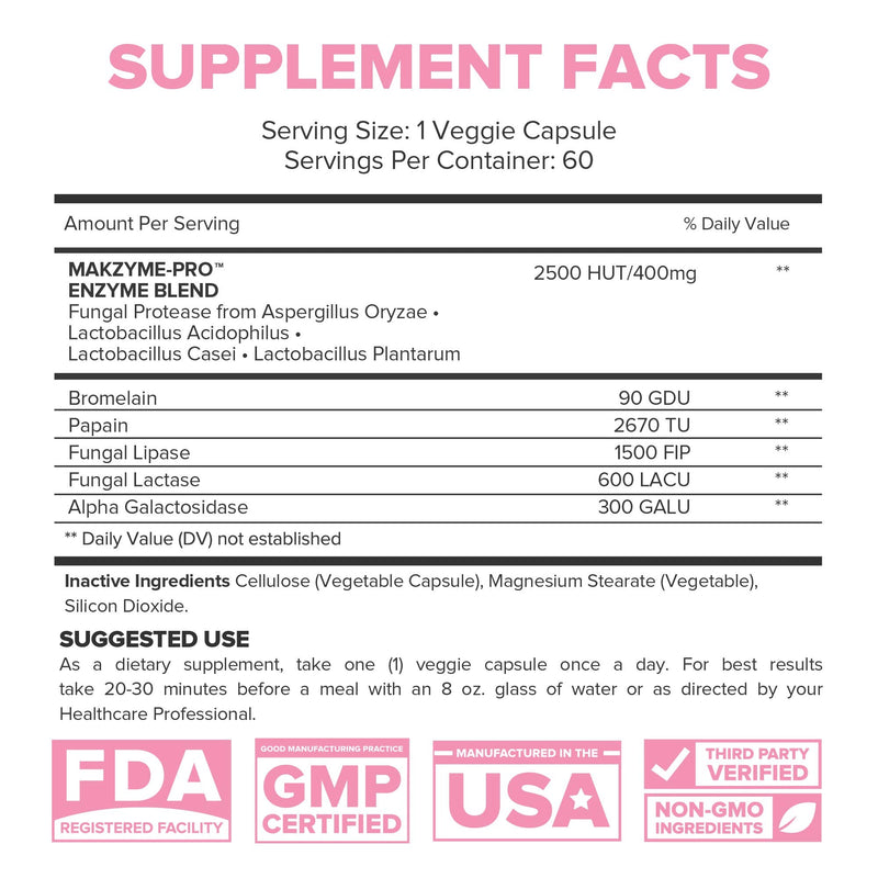 [Australia] - Lumen Naturals Digestive Enzymes Probiotics and Prebiotics - Powerful Enzymes for Digestion - Bloating Relief for Women - Gut Health Supplement - 60 Vegetable Capsules 