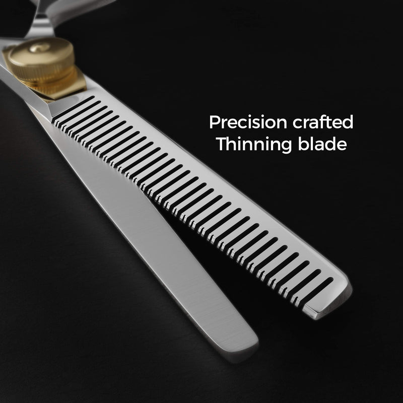 [Australia] - Suvorna Professional Hairdressing Thinning Scissors 6.5 inches Razeco E16. Barber Hair Thinning Scissors For Ladies, Men, Kids. Hairdresser Thinning Scissors For Hair Salon & Pet Grooming. 