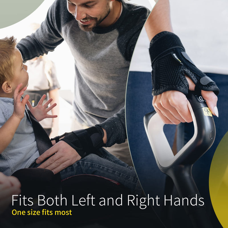 [Australia] - Thumb Splint Brace by BraceUP Right Left Hand Women and Men, Spica Splint, CMC Thumb Brace with Thumb Support, for Arthritis, Tendonitis, Carpal Tunnel Pain Relief and Thumb Sprain 