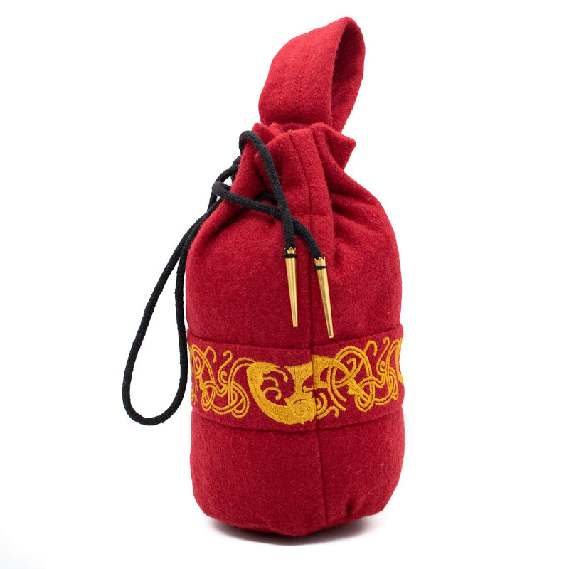 [Australia] - Mythrojan Drawstring Belt Pouch Renaissance Costume Accessories Jewelry Pouch Red 