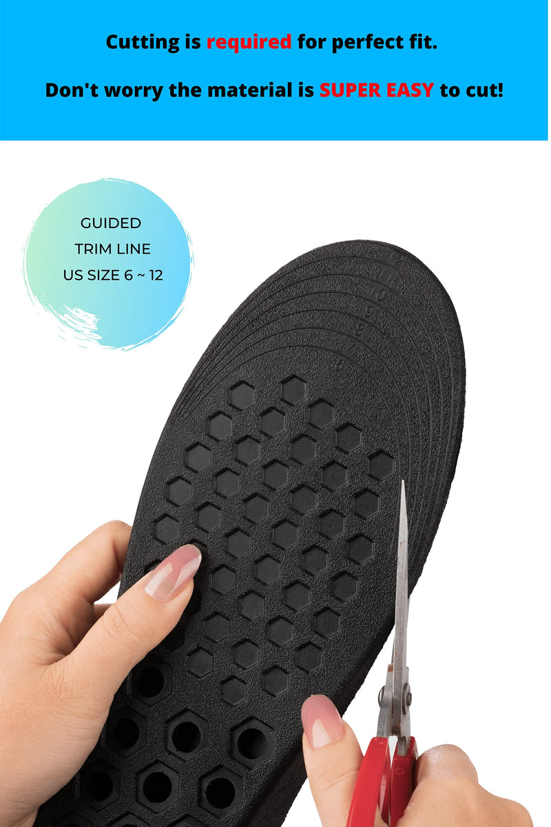 [Australia] - Shoe Lifts for Men - Height Enhancing Elevator Shoe Insoles - 1 1/4 Inch Increase - Make Shoes Taller - IK207 