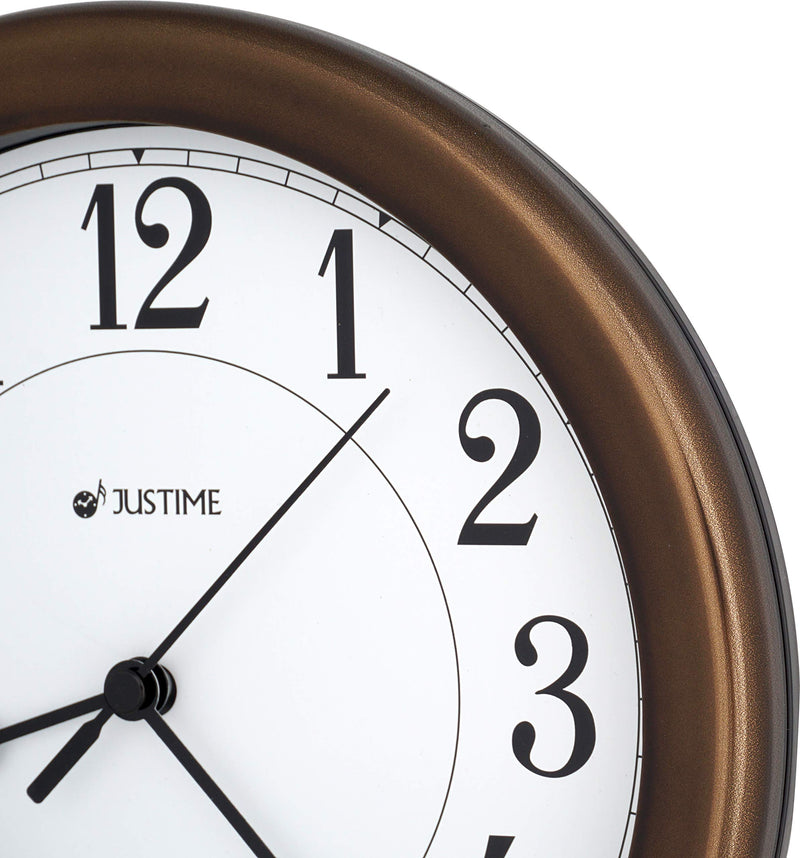 [Australia] - 8.5 Inch Simply High-end Plastic Decorative Wall Clock, Water Resistant, Special for Small Space, Office, Boats, RV (W86011 Oil Rubbed Bronze) W86011 