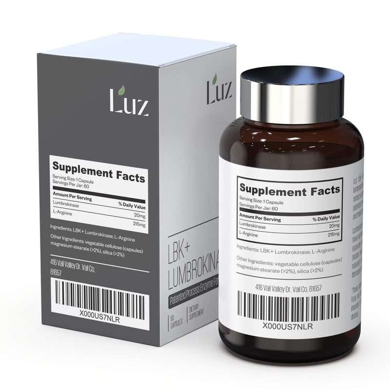 [Australia] - Luz LBK+ Lumbrokinase - Patented Process - 60 Capsules 