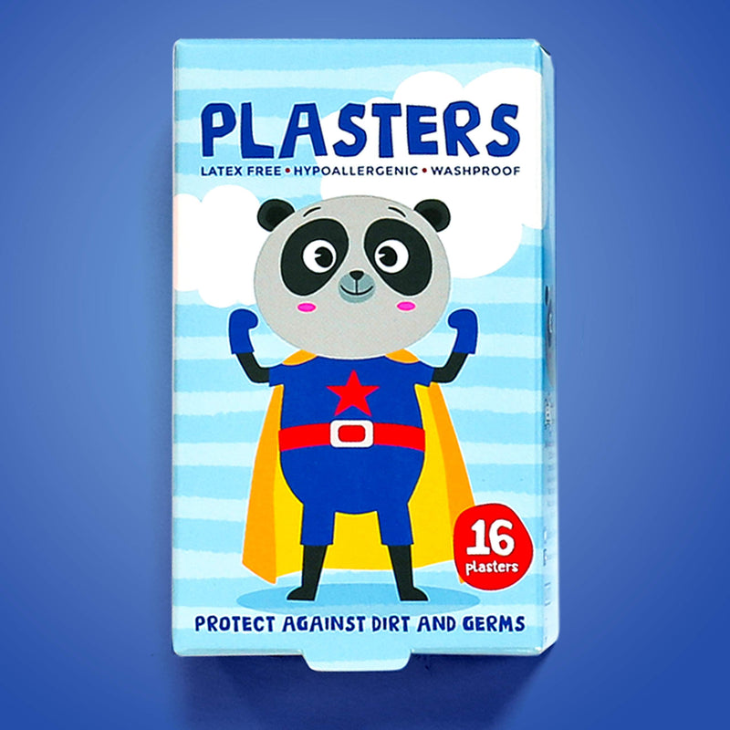 [Australia] - Superhero Plasters for Kids (Latex Free/Hypoallergenic/Washable/Plasters/Assorted Models), 32 Count (Pack of 1) 