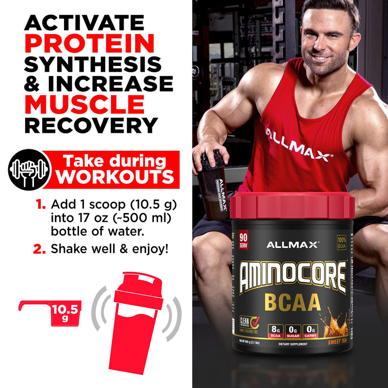 [Australia] - ALLMAX Nutrition AMINOCORE BCAA Powder, 8.18 Grams of Amino Acids, Intra and Post Workout Recovery Drink, Gluten Free (Pineapple Mango, 315 Grams) Pineapple Mango 11.11 Ounce (Pack of 1) 