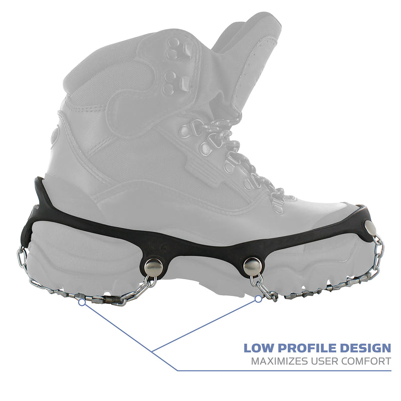 [Australia] - Yaktrax Diamond Grip All-Surface Traction Cleats for Walking on Ice and Snow (1 Pair) Large (Shoe Size: W 10.5+/M 9.5-12.5) 