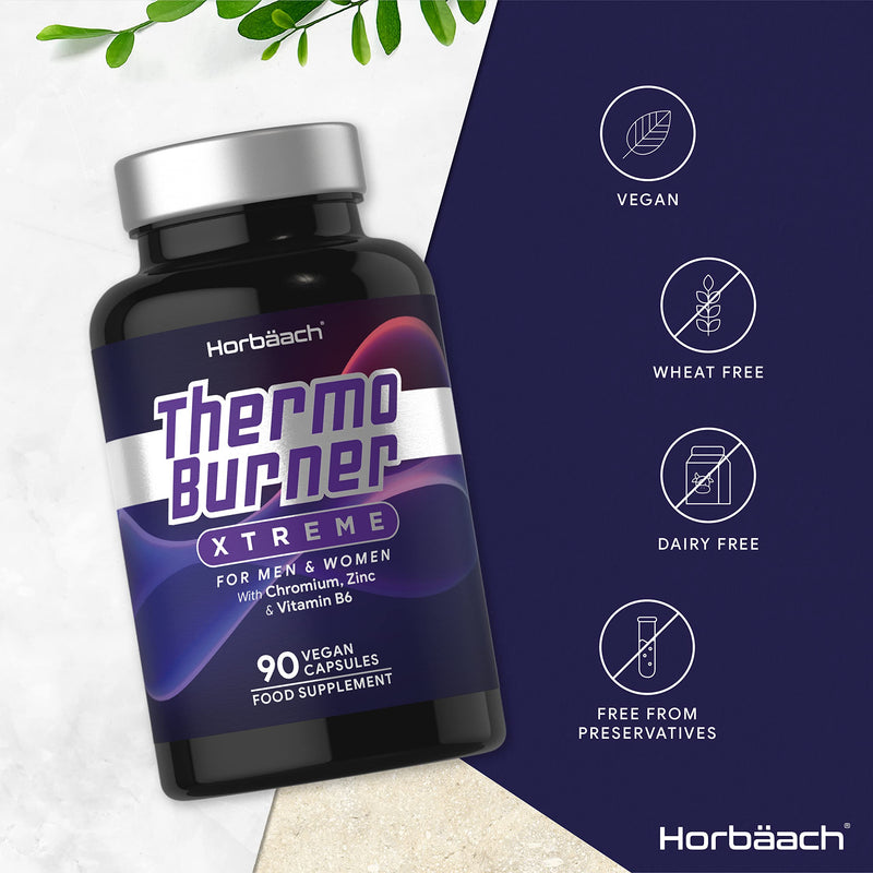 [Australia] - Thermo Burner Pills | 90 Count | for Men & Women | Vegan & Keto Friendly Supplement | by Horbaach 