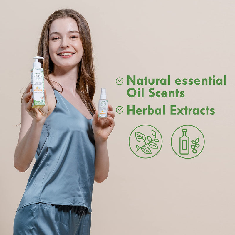 [Australia] - Women pH Balance Feminine Wash - Natural Plant Essential Oil Vaginal Probiotics Care Moisturizer For Women Sensitive Skin Intimate Period Shower Postpartum HH Herb&Health Woody 