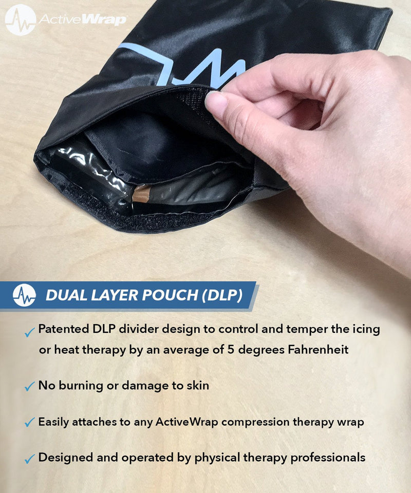 [Australia] - ActiveWrap Foot & Ankle Ice Pack Wrap with Reusable Hot Cold Packs for Plantar Fasciitis Pain Achilles Injuries Large/X-Large Black 