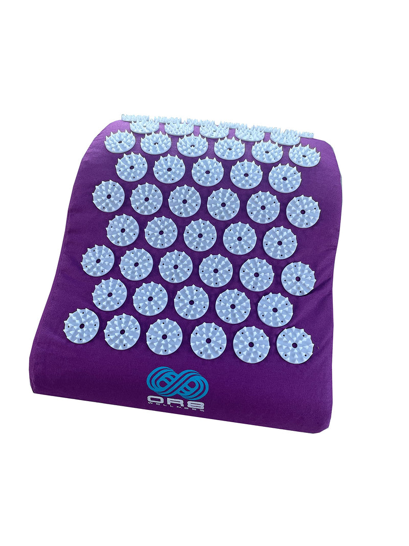 [Australia] - OR8 Wellness Acupressure Pillow for Shoulders and Cervical Bolster Pillow for Neck Pain and Migraine, Massage Cushion, Provides Firm and Safe Support Purple 