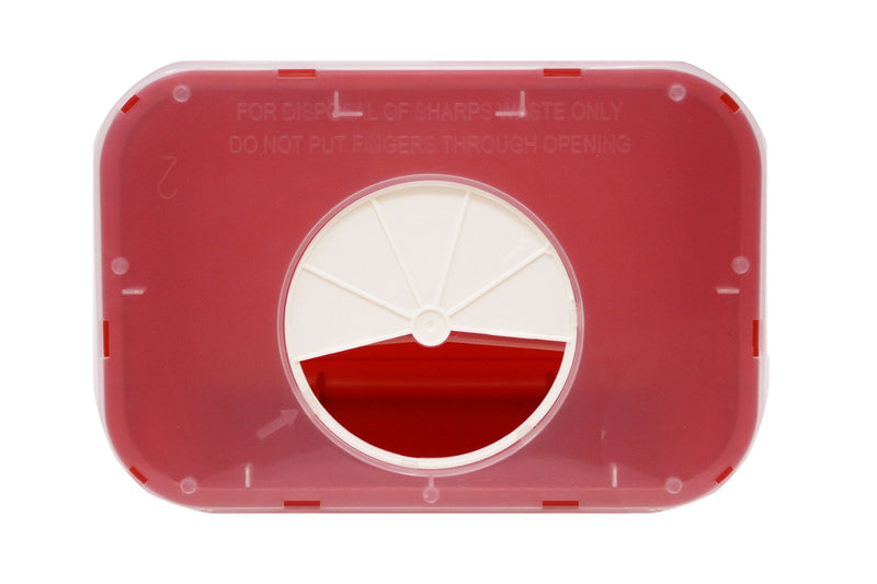 [Australia] - Oakridge Sharps Container - 1 Gallon (2 Pack) - Easy use Rotating lid Design 