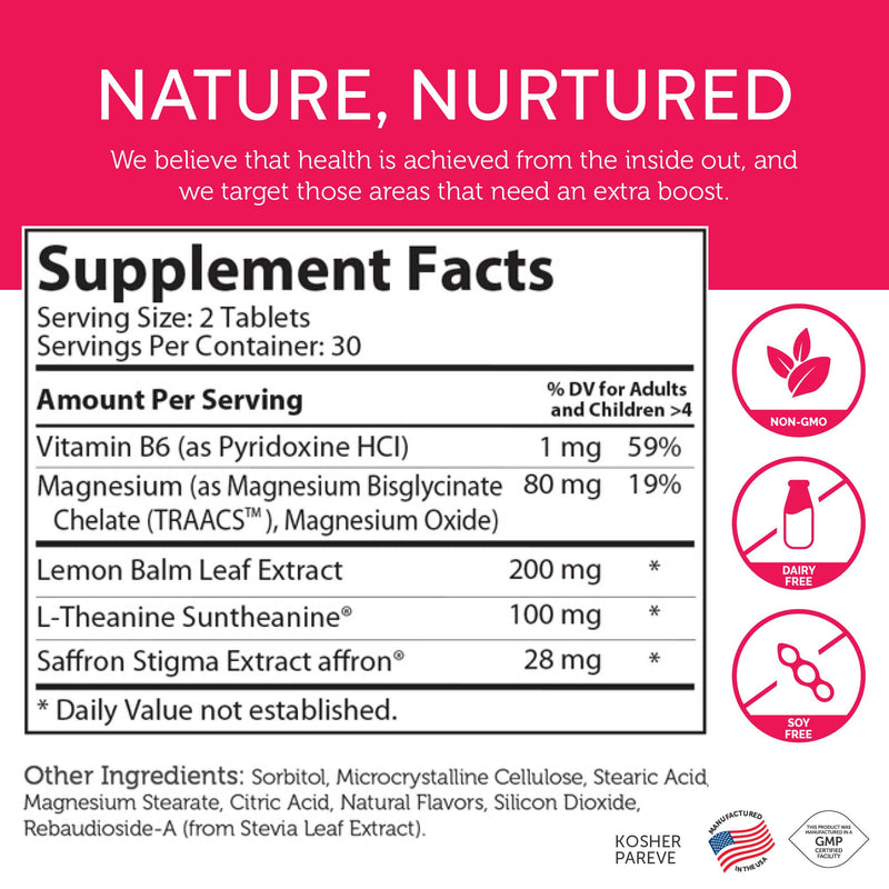 [Australia] - Zahler ChildCalm, Kosher Fruit Punch Chewable Magnesium for Kids - Natural Calm, Mood Support, and Relaxation - Calming Kids Magnesium Supplement Childrens Magnesium Glycinate, 60 Tablets 
