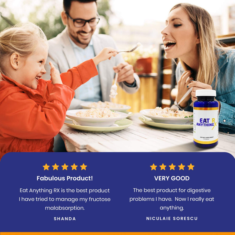 [Australia] - Dirobi Eat Anything Rx Digestive Enzymes, Gut-Health Supplements for Gas and Bloating Relief for Women and Men, Daily Prebiotic and Probiotic Supplement, 60 Capsules 60 Count (Pack of 1) 