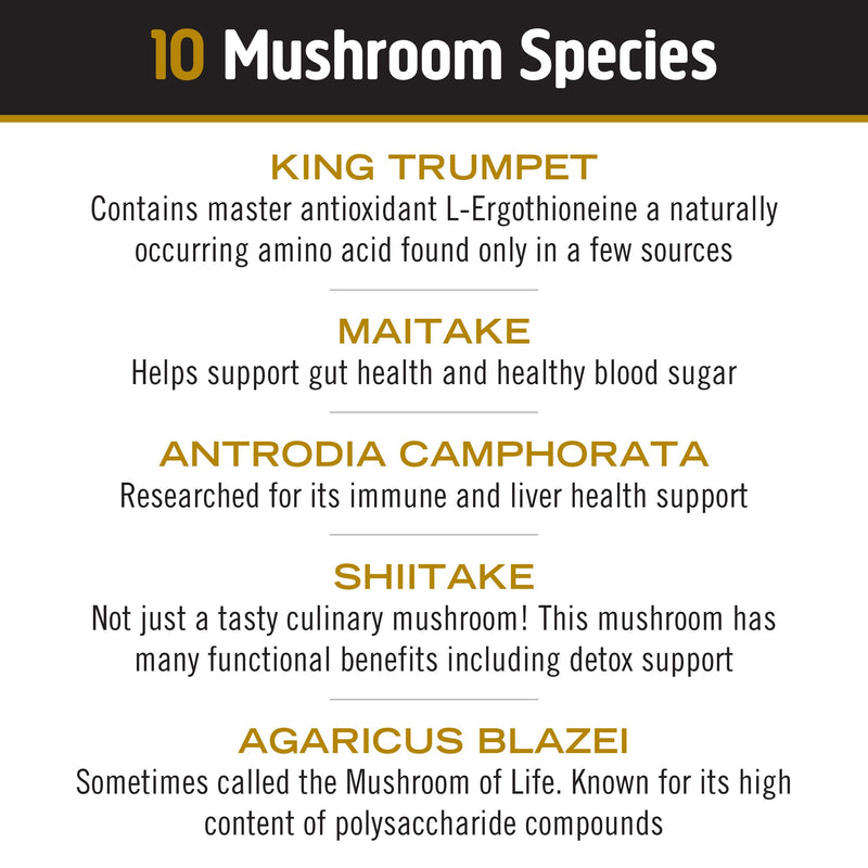 [Australia] - Om Mushroom Superfood Master Blend Mushroom Powder Suppplement, 3.17 Ounce, 34 Servings, 10 Mushroom Complex, Lions Mane, Chaga, Cordyceps, Reishi Extract Adaptogens for Vibrant Health, Immune Support Master Blend Powder 3.17 Ounce (Pack of 1) 