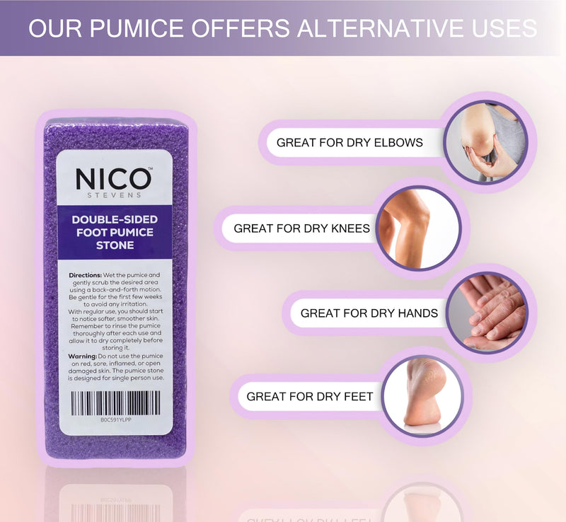 [Australia] - Pumice Stone for Feet Hard Dry Cracked Heel Feet Callus Scrub Remover Foot Scrub Pedicure Ideal for Dry Skin On Feet - Pack of 3 Purple 1 count (Pack of 3) 