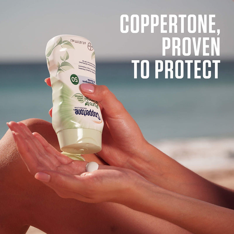 [Australia] - Coppertone Pure Simple Baby SPF 50 Sunscreen Stick, Water Resistant, Pediatrician Recommended, Zinc Oxide  Mineral Sunscreen, Enriched with Cocoa Butter, Broad Spectrum UVA/UVB Protection, 0.49 Oz 