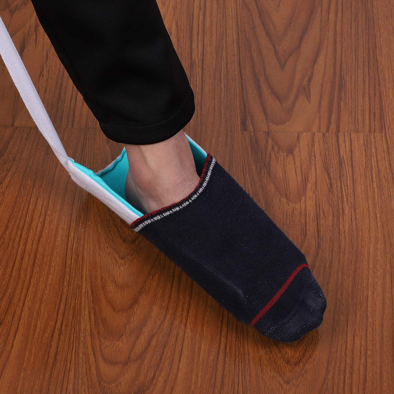 [Australia] - Sock Aid Helper Tool Aid for Elderly Putting on Sock Helper Easy Put on Sock Slider Puller Aid for Elderly Pregnant Women Disabled Leg Issues Avoid Bending 
