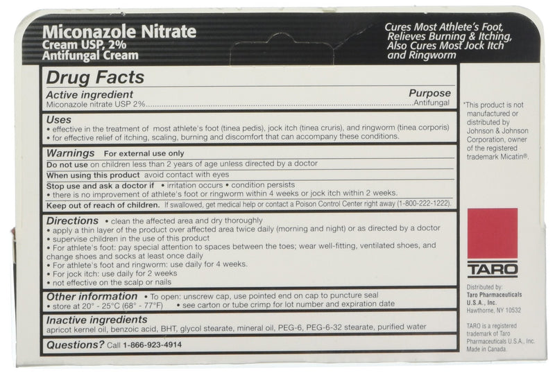 [Australia] - Miconazole Nitrate 2% Antifungal Cream 1 oz 