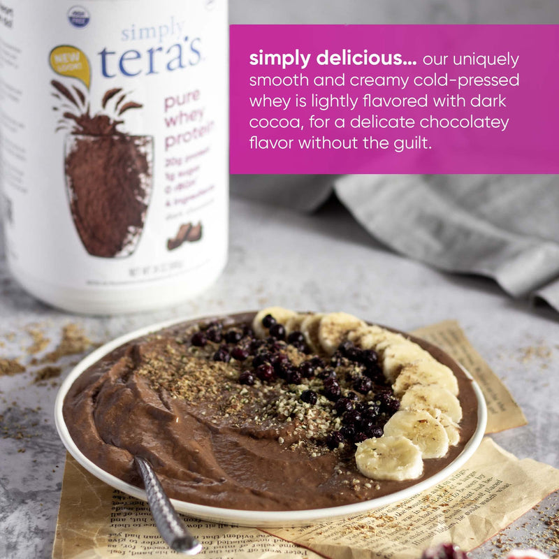 [Australia] - teraswhey Simply Pure Whey Protein, Dark Chocolate 12 oz 