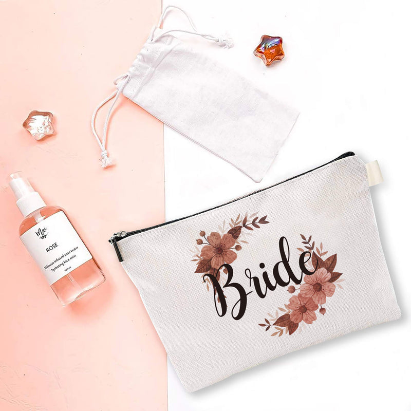 [Australia] - YouFangworkshop Bride Wedding Cosmetic Bags, Bridal Wedding Survival Kit, Travel Make Up Pouch Survival Kit 