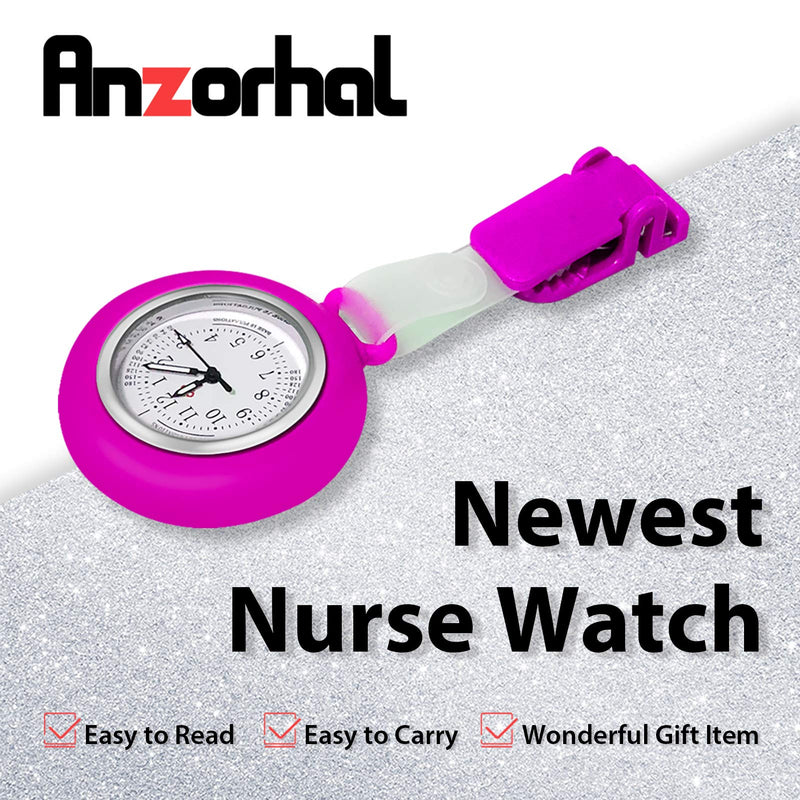 [Australia] - Nurse Watch,Nursing Watch,Nurse Watches for Women, Watch with Second Hand Clip on Watch Nursing Watches for Nurses (Rose) 