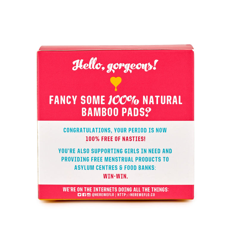 [Australia] - FLO Organic Bamboo Sanitary Pads with Wings - Silky Soft, Ultra- Absorbent Biodegradable - Ultra-Thin Day Pads Pack - 16 Count 