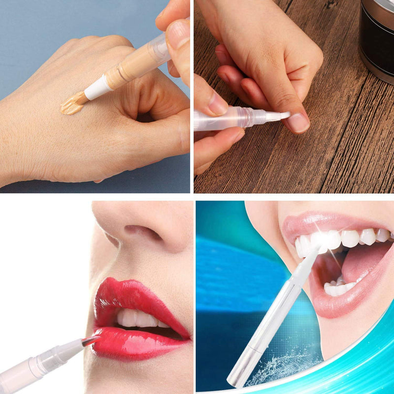 [Australia] - 20Pcs Transparent Twist Pens,3ml Nail Twist Pens Empty Transparent Nail Oil Pen with Brush Empty Cuticle Oil Pen Cosmetic Container Pen for Lip Gloss Eyelash Growth Liquid 