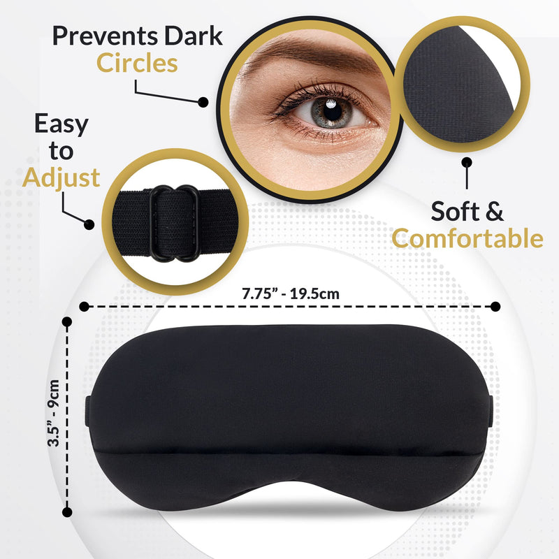 [Australia] - SLEEP FOUNTAIN Anti-Wrinkle Sleep Mask for Women, Super Soft Mulberry Silk Eye Mask for Sleeping & Skin Care, Anti Aging Sleep Mask with Copper Technology 