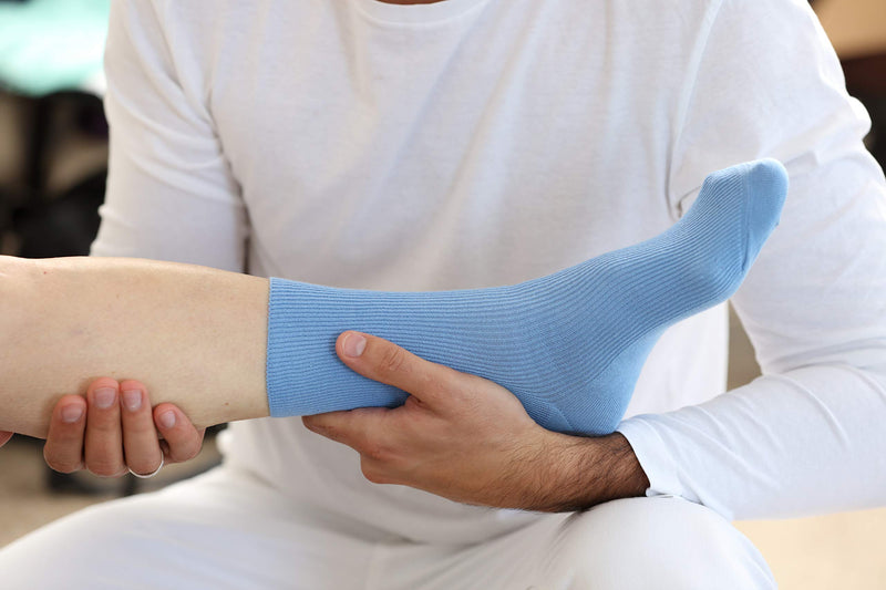 [Australia] - 8 pairs of DIABETIC Non-Elastic Cotton Socks for SWOLLEN FEET for Mens & Womens 5.5-7 Multicoloured 
