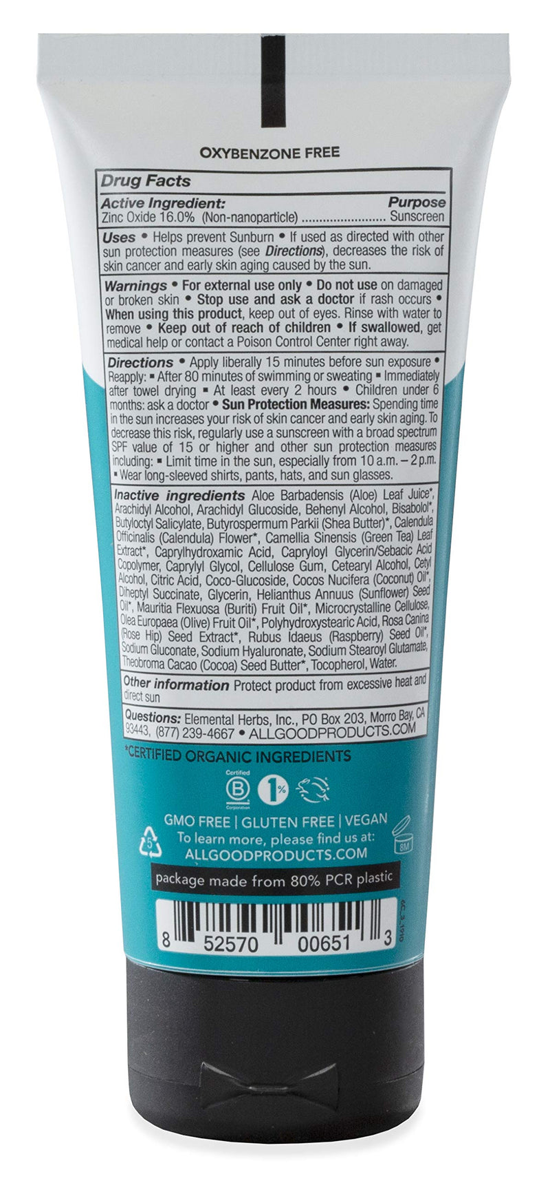 [Australia] - All Good Sport Face & Body Sunscreen Lotion - UVA/UVB Broad Spectrum SPF 50+, Water Resistant, Coral Reef Friendly - Zinc, Shea Butter, Coconut Oil, Aloe (3 oz)(2-Pack) 3 Fl Oz (Pack of 2) 