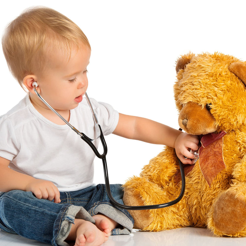 [Australia] - Rcanedny 4 Pack Dual Head Stethoscope Kids Doctor Stethoscope Working Stethoscope Toy for Cosplay Educational Equipment, 4 Colors 
