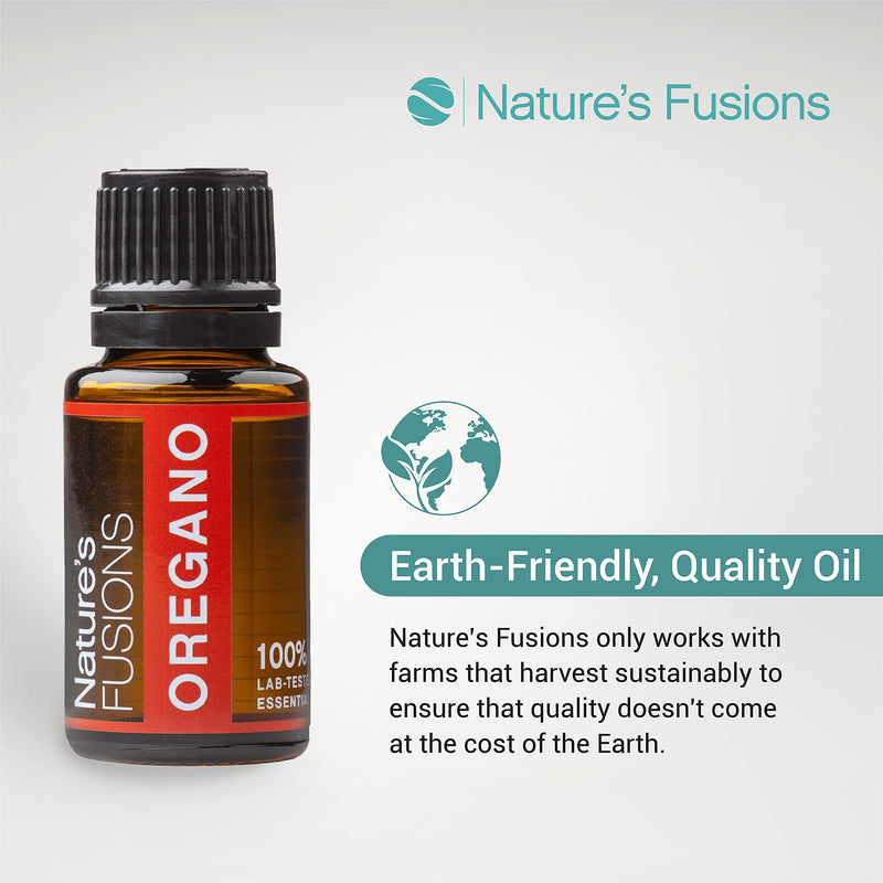 [Australia] - Nature's Fusions Origano, 100% Pure and Natural Essential Oils, Undiluted, Therapeutic Grade for Aromatherapy and Topical Use, .5 Fl Oz (Pack of 1) (15 mL) Origanum 