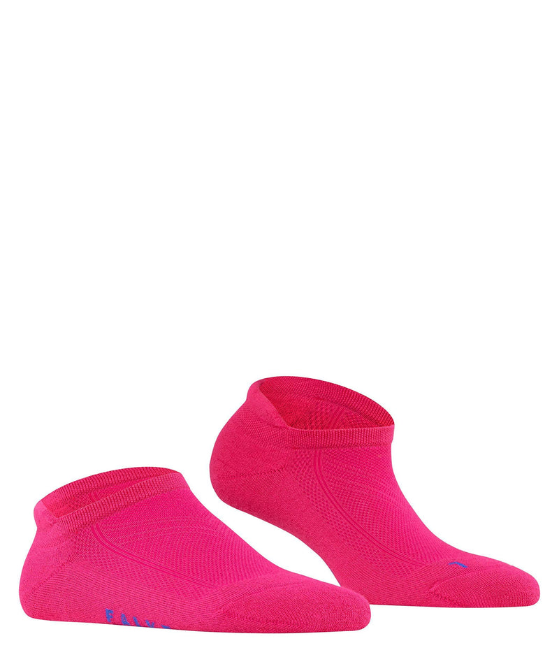 [Australia] - FALKE Women's Cool Kick Trainer Socks Breathable Quick Dry Black White More Colours Thin Colourful Ankle Socks For Sneaker Plain Cushioned Sole Ideal For Summer Casual Looks 1 Pair 5-6 Pink (Gloss 8550) 