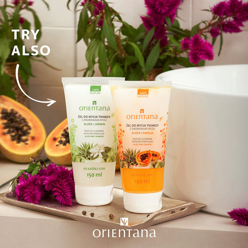 [Australia] - Orientana 98,3% Natural Daily Deep Face Cleanser ‚Äì Aloe Vera Papaya Rice & Vitamin C - Vegan Organic Gentle Wash Gel - Water Based Moisturiser - Hydrating & Cleansing Every Skin - Women & Men, 150ml 