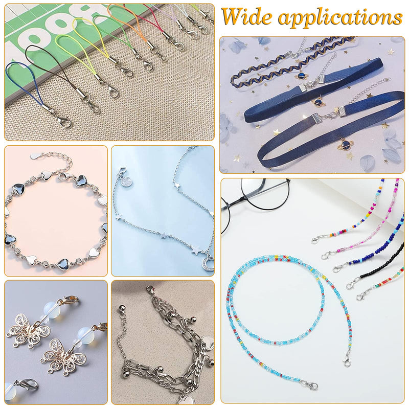 [Australia] - PandaHall 120pcs 4mm 304 Stainless Steel Jump Rings with 60pcs Lobster Clasps for Earring Bracelet Necklace Pendants Jewellery DIY Craft Making, Stainless Steel Color 