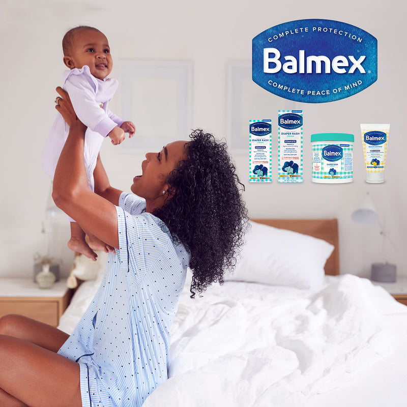 [Australia] - Balmex Complete Protection Baby Diaper Rash Cream with Zinc Oxide + Soothing Botanicals, 2 Ounce 
