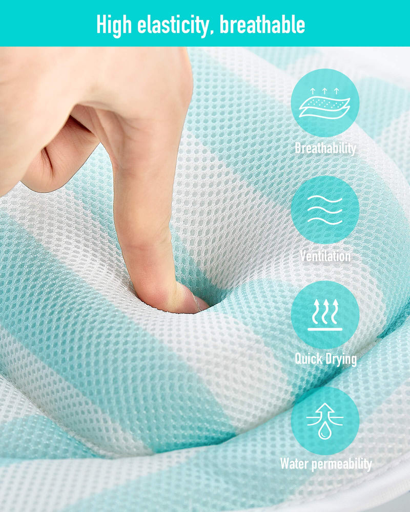 [Australia] - Bathtub Bath pillow, Bathtub Pillow, SPA Bath tub Pillow mat for Headrest, Neck and Shoulder Support, 4D Air Mesh Breathable Bath Pillow for Women & Men-Good Gift For Her 