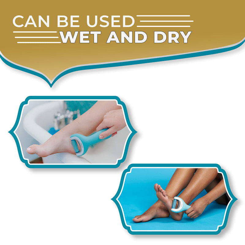 [Australia] - Amope Pedi Perfect Wet & Dry Foot File, Callous Remover for Feet, Hard and Dead Skin - Rechargeable & Waterproof (Packaging May Vary) Bundle 
