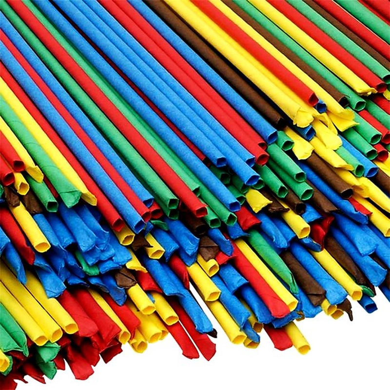 [Australia] - Amazing Arts and Crafts ARTSTRAWS MINI SCHOOL PACK COLOURED PAPER STRAWS ART STRAWS THIN GREEN RED YELLOW BLUE 